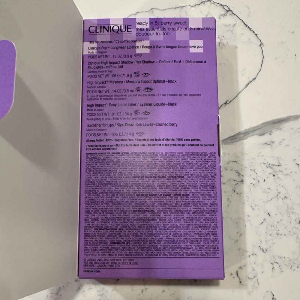 Clinique Set - Ready in 5: berry sweet ($99 value) - Picture 5 of 10